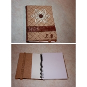 In-the-hoop Journal Cover Quilted Flower