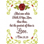 1 Corinthians 13:13 XL hoop