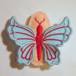 3D Butterfly Hair Clips (girl and doll)