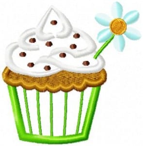 Cupcake Applique – 2 sizes!