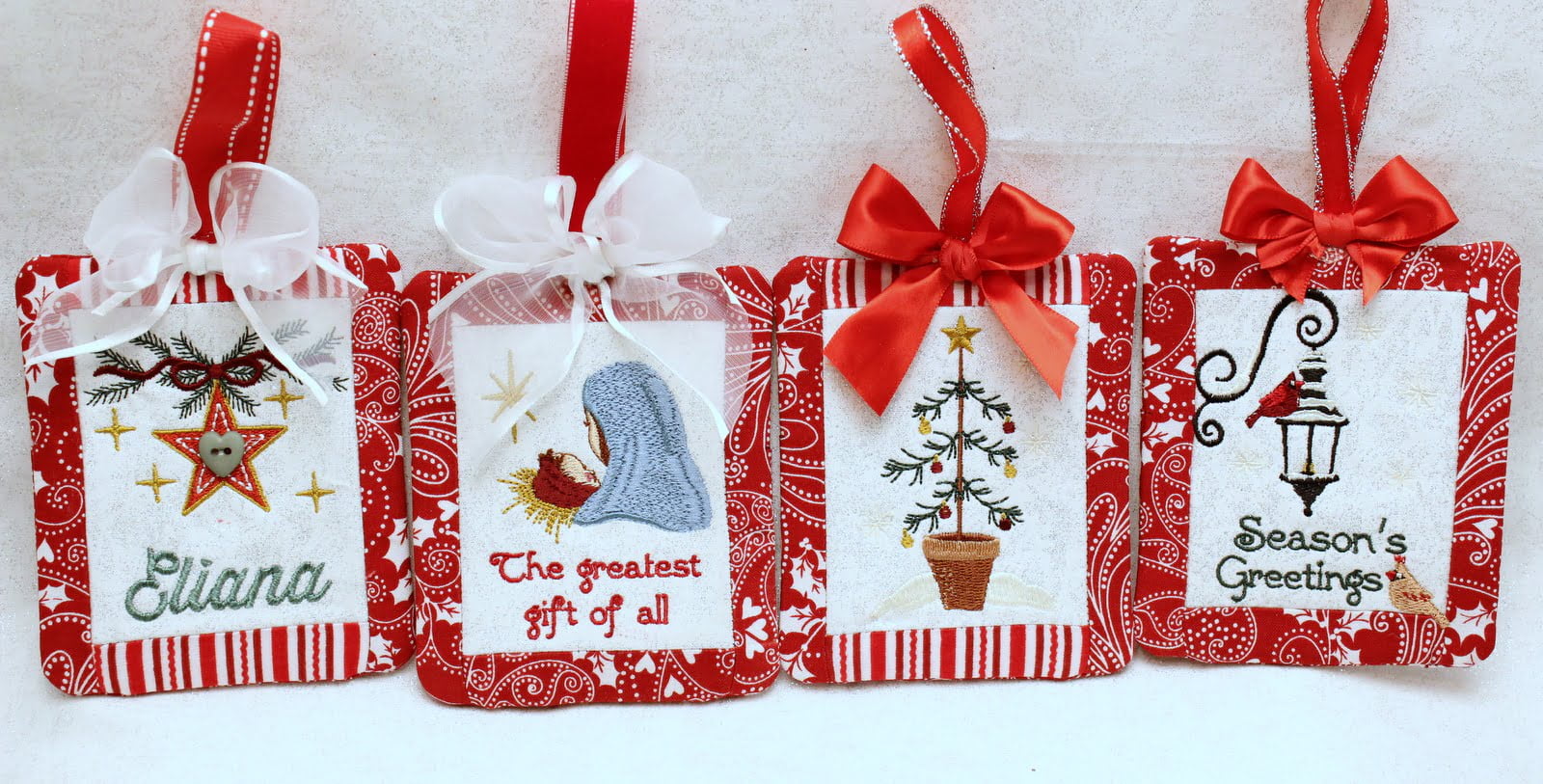 Christmas Gift Card Holders (5×7) · Oma's Place Machine Embroidery Designs