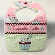 Girls Bib Set – 3 sizes (In the Hoops)
