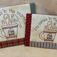 Primitive Joy Mug Rug
