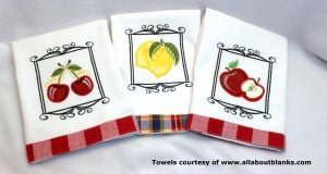 Framed Applique Fruits