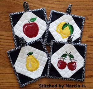 Fruit Themed Potholders (2 sizes)