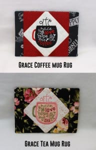 Grace Coffee & Tea Mug Rug Combo