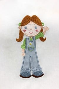 Applique Farm Girl