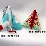 Zippered Pyramid Bag (ITH) for 4×4″ and 5×5″ hoops