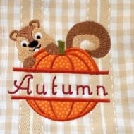 Split Pumpkin Applique