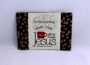 In the Morning Mug Rug (5×7)