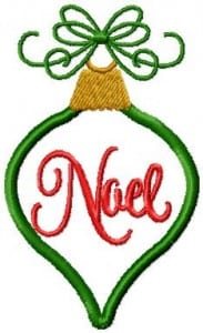 Applique Noel Ornament