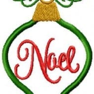 Applique Noel Ornament