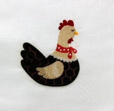 Applique Chicken · Oma’s Place Machine Embroidery Designs