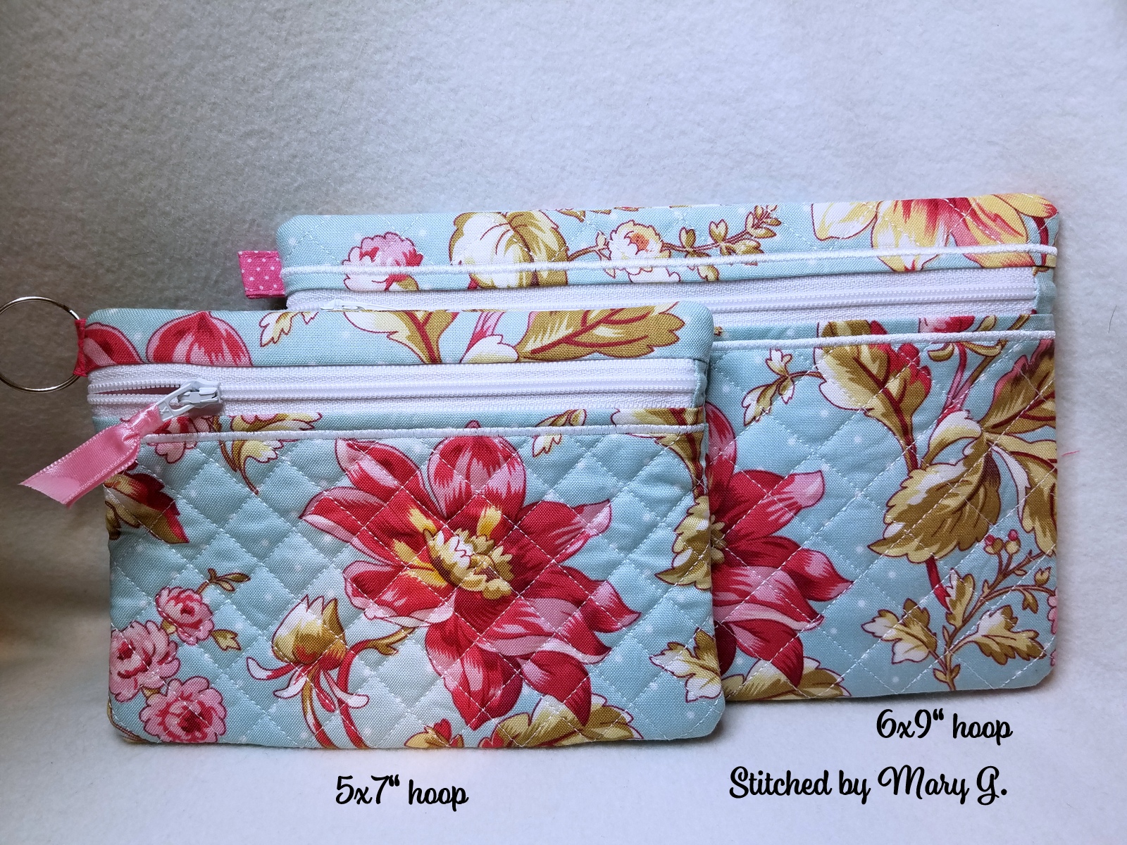 Top Zippered Bags (6×10 hoops) · Oma's Place Machine Embroidery Designs