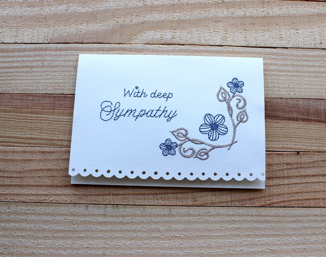 Thank You Card for Embroidery Machines · Oma's Place Machine