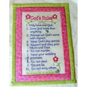 Ten Commandments for Girls