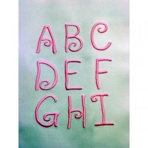 Abby Alphabet 2″ Plain