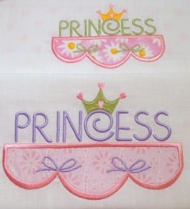 Princess Shelf Applique