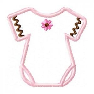 Applique Girly Onesie