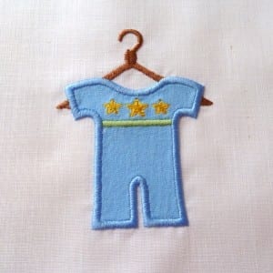 Baby Boy Outfit Applique