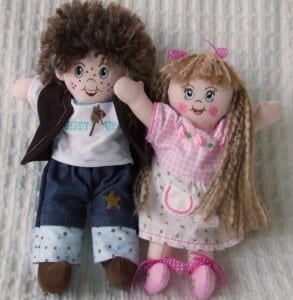 Buddy and Blossom Rag Dolls (5×7)