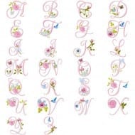 Roses and Daisies Monogram – now includes add ons!