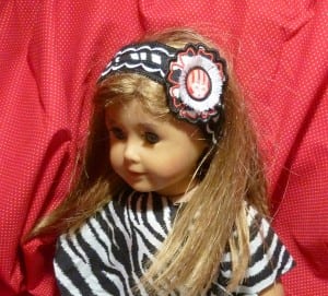 Girl Doll Head Band 5×7