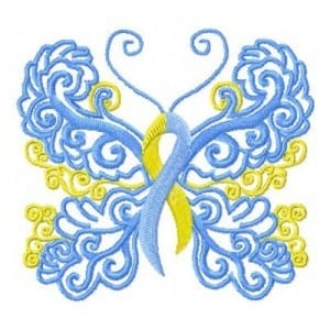 Down Syndrome Awareness Butterfly (4×4 & 5×7)