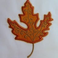 Elegant Applique Leaves (10 leaves!)