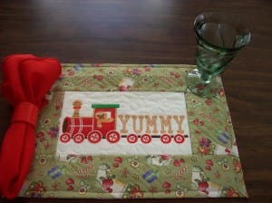 Gingerbread Train Placemat – Font Included!