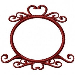 Heart Scroll Medallion