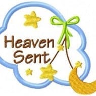 Heaven Sent Applique Label