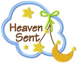 Heaven Sent Applique Label