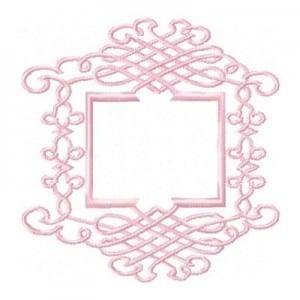 Monogram Frame 5×5