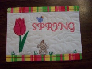 Mug Rug Spring