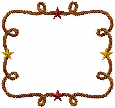 Cowboy on sale rope border