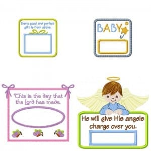 Baby Blanket Labels Set