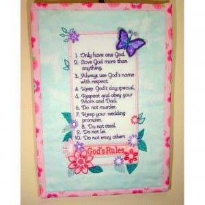 Ten Commandments for Girls No. 2