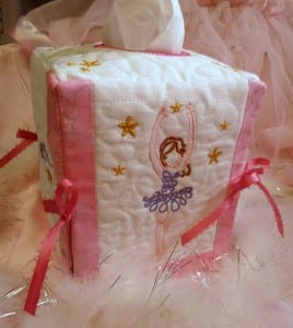 Ballerina Tissue Box Cover