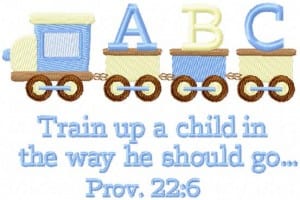 Train Up a Child – 5×7 (Boy)