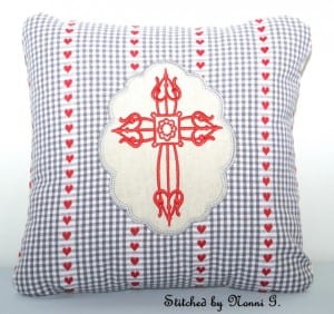 Easter Cross Pillow 5×7