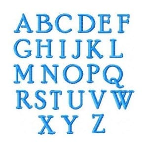 3/4″ Satin Alphabet