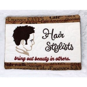 Hair Stylist Mug Rug 2