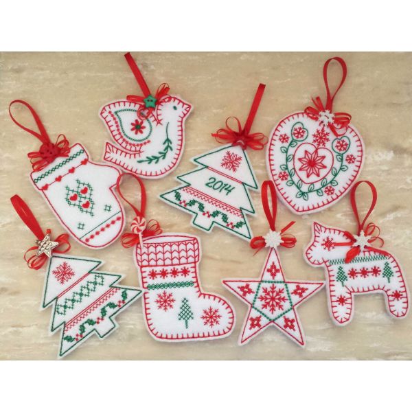 Nordic Christmas Ornaments · Oma's Place Machine Embroidery Designs