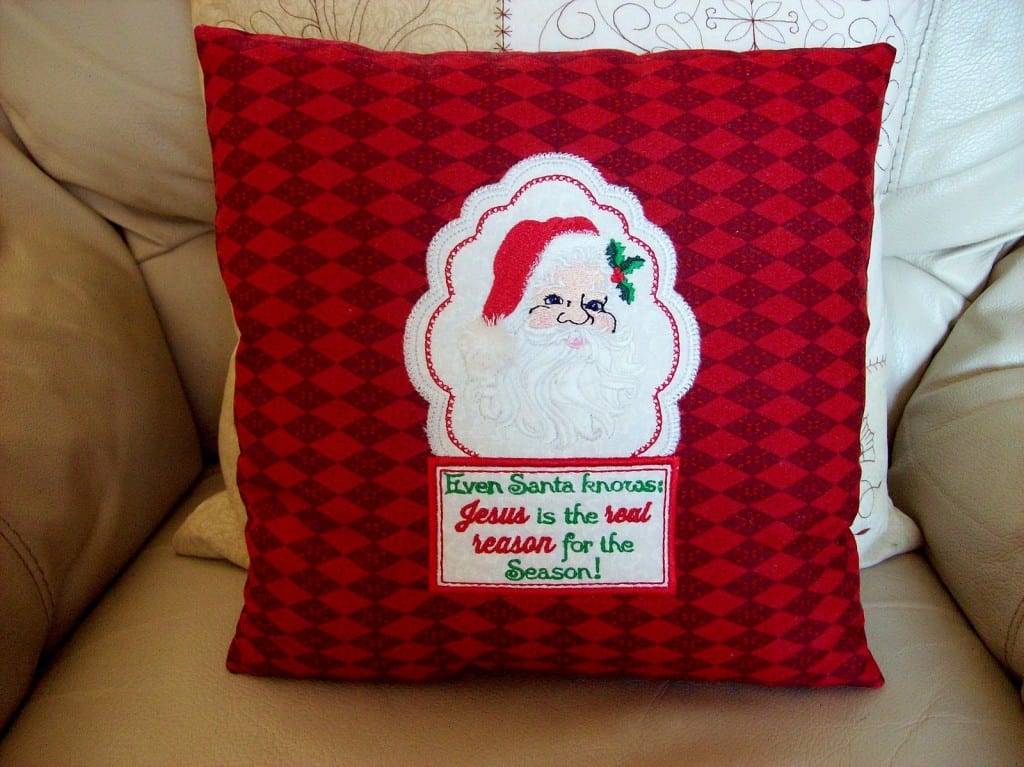 santa pillow pet