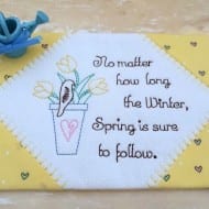 Prim Spring Mug Rug