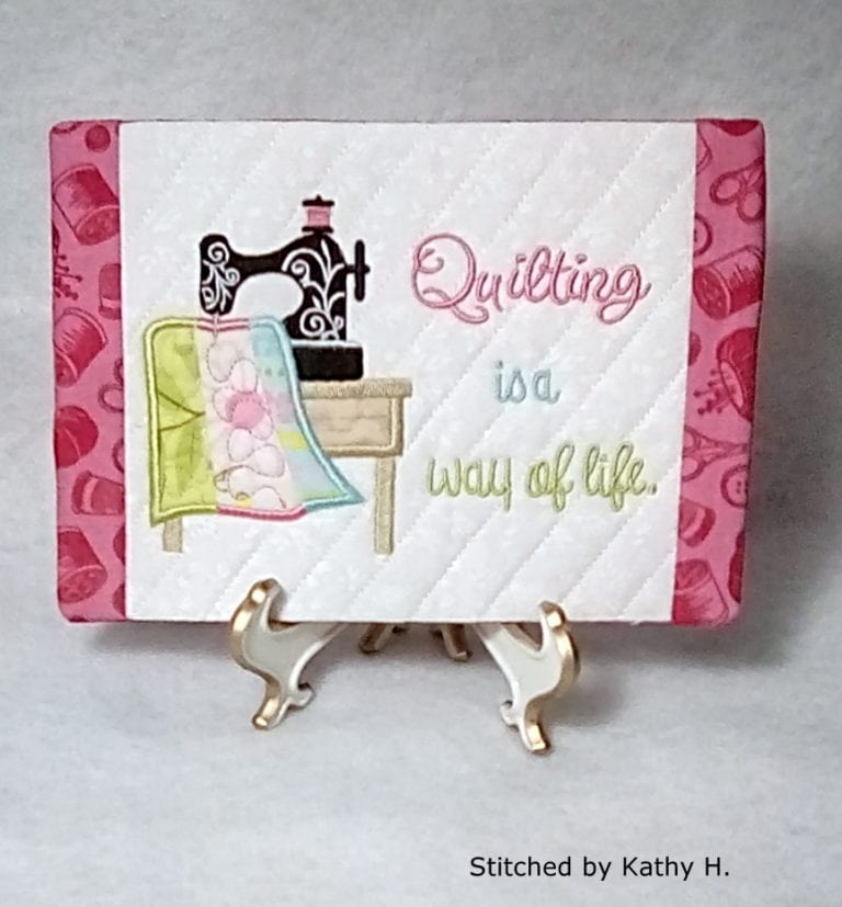 Quilting Mug Rug 2 (5×7) · Oma's Place