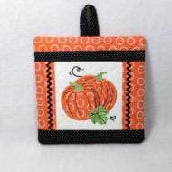 In the Hoop Pumpkin Pocket Potholder (7x7)