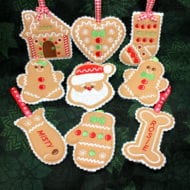 Christmas Cookie Ornaments Set 2 (4x4)