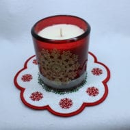 Snowflake Candle Mat (7x7)
